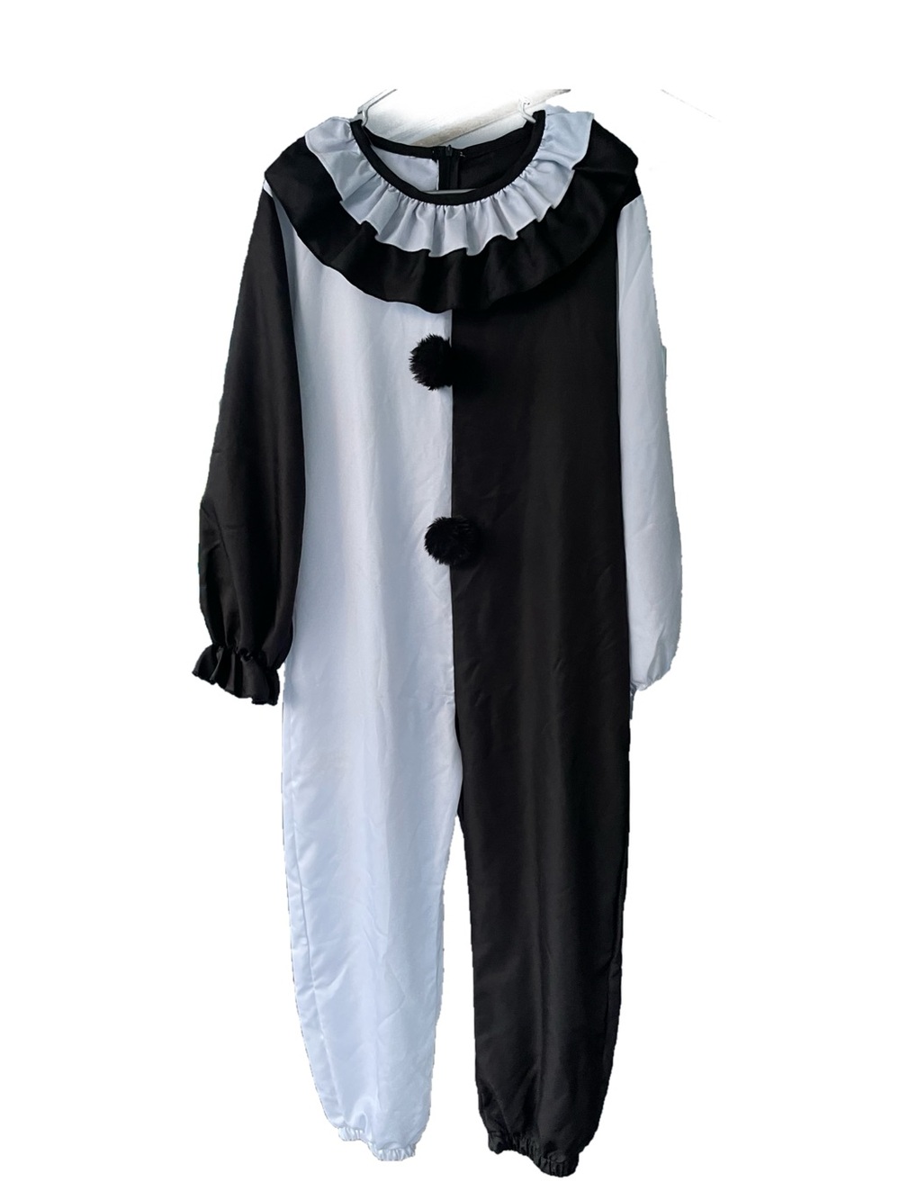 Art the Clown Kids Black & White Two-Tone One-Piece Costume